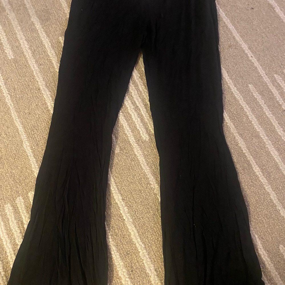 Boohoo Black Wide Leg Pants